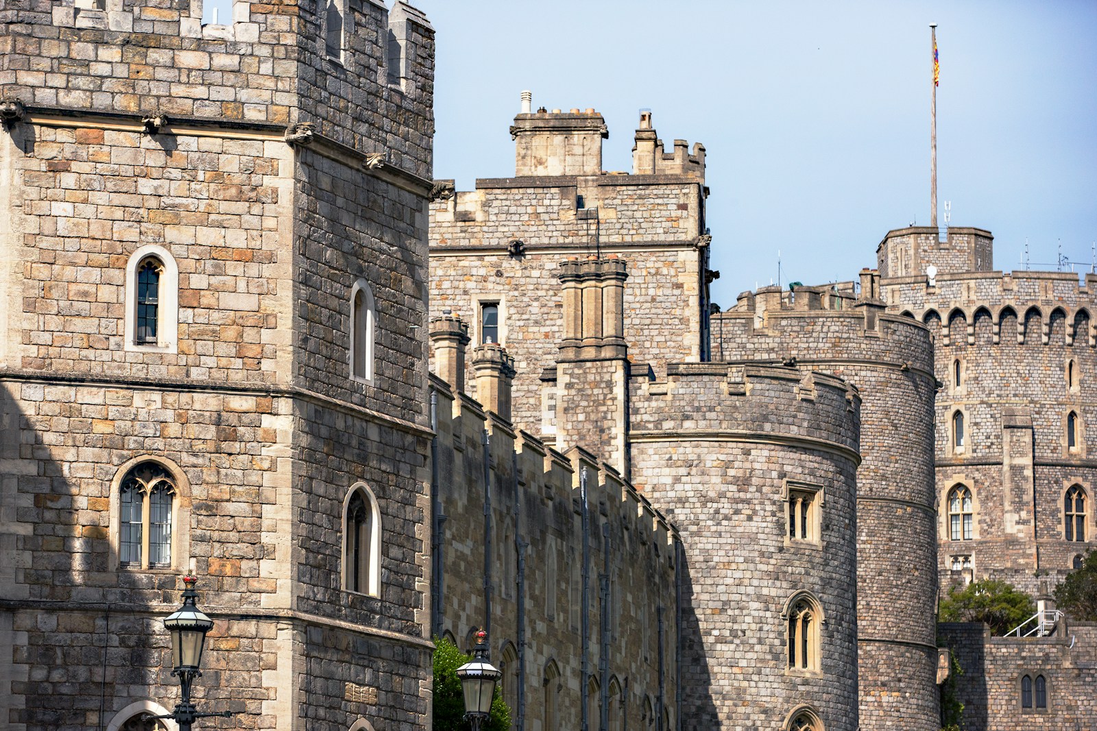 brown brick castle